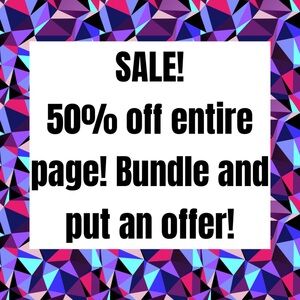 Entire page/store on sale! 50%